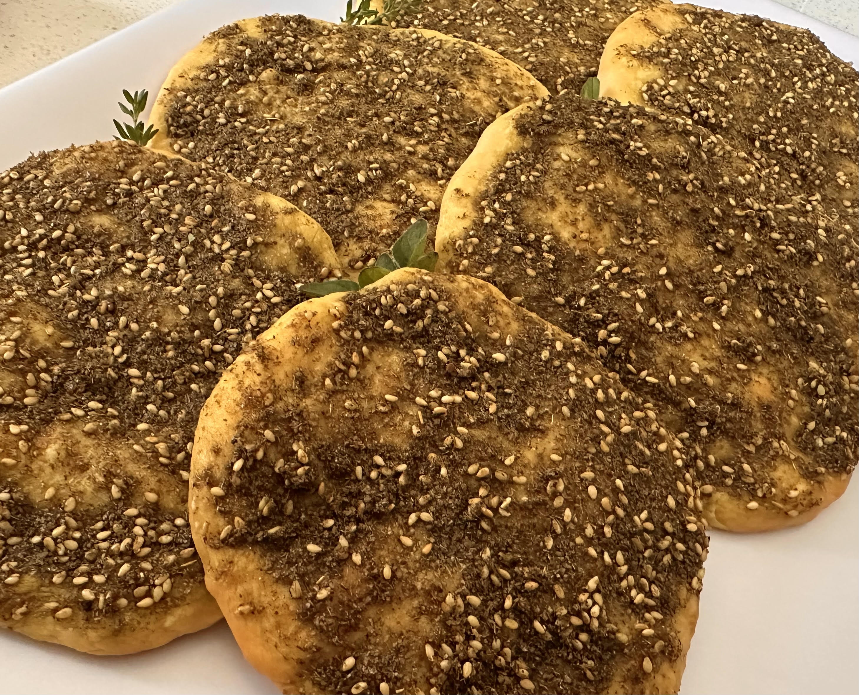 Manoush Zaatar/Thyme Flatbreads